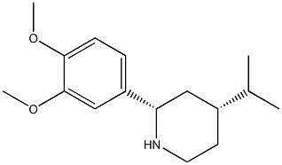 CIS-2-(3,4-DIMETHOXYPHENYL)-4-ISOPROPYLPIPERIDINE Structural