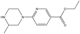 ETHYL 6-(3-METHYLPIPERAZIN-1-YL)NICOTINATE Structural