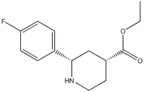 ETHYL CIS-2-(4-FLUOROPHENYL)PIPERIDINE-4-CARBOXYLATE