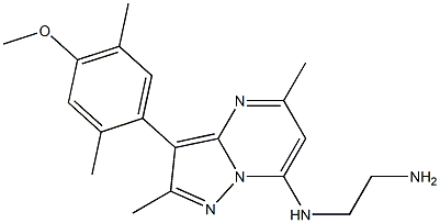 N-[3-(4-METHOXY-2,5-DIMETHYLPHENYL)-2,5-DIMETHYLPYRAZOLO[1,5-A]PYRIMIDIN-7-YL]ETHANE-1,2-DIAMINE