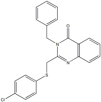 3-benzyl-2-{[(4-chlorophenyl)sulfanyl]methyl}-4(3H)-quinazolinone