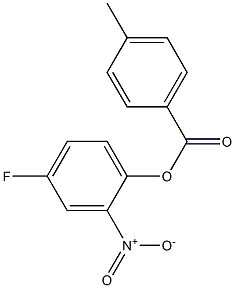 4-fluoro-2-nitrophenyl 4-methylbenzenecarboxylate Structural