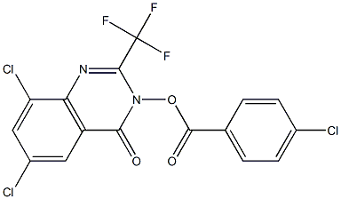 6,8-dichloro-3-[(4-chlorobenzoyl)oxy]-2-(trifluoromethyl)-4(3H)-quinazolinone