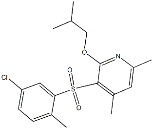 5-chloro-2-methylphenyl 2-isobutoxy-4,6-dimethyl-3-pyridinyl sulfone