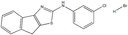 N2-(3-chlorophenyl)-8H-indeno[1,2-d][1,3]thiazol-2-amine hydrobromide