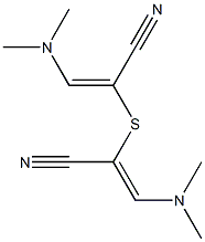 2-{[1-cyano-2-(dimethylamino)vinyl]thio}-3-(dimethylamino)acrylonitrile Structural