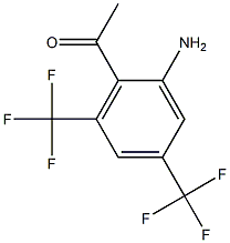 1-[2-amino-4,6-bis(trifluoromethyl)phenyl]-1-ethanone Structural