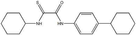 2-(cyclohexylamino)-N-(4-cyclohexylphenyl)-2-thioxoacetamide