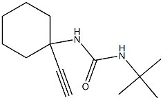 N-(tert-butyl)-N'-(1-ethynylcyclohexyl)urea Structural