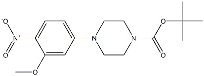 tert-butyl 4-(3-methoxy-4-nitrophenyl)tetrahydro-1(2H)-pyrazinecarboxylate