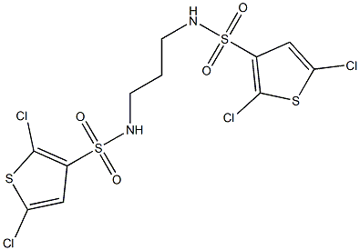 N3-(3-{[(2,5-dichloro-3-thienyl)sulfonyl]amino}propyl)-2,5-dichlorothiophene-3-sulfonamide