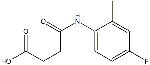 4-(4-fluoro-2-methylanilino)-4-oxobutanoic acid Structural