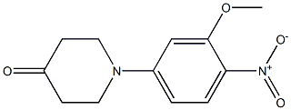 1-(3-methoxy-4-nitrophenyl)tetrahydro-4(1H)-pyridinone Structural