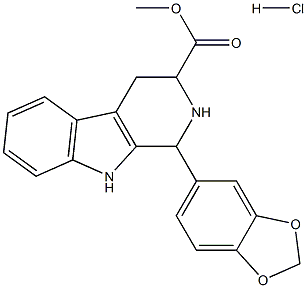 (6R,12R)-Methyl-1,2,3,4-tetrahydro-1-(3,4-Methylenedioxyphenyl)-9H-Pyrido-(3,4-b)-Indole-3-Carboxylate HCL