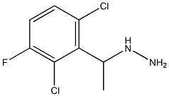 1-(1-(2,6-dichloro-3-fluorophenyl)ethyl)hydrazine Structural