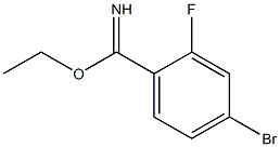 ethyl 4-bromo-2-fluorobenzylimidate Structural