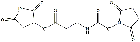 Succinimidyloxycarbonyl-b-alanine-hydroxysuccinimide ester Structural