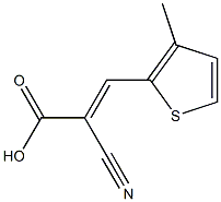 (2E)-2-cyano-3-(3-methylthien-2-yl)acrylic acid Structural