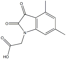 (4,6-dimethyl-2,3-dioxo-2,3-dihydro-1H-indol-1-yl)acetic acid