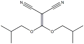 (diisobutoxymethylene)malononitrile Structural