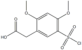 [5-(chlorosulfonyl)-2,4-dimethoxyphenyl]acetic acid Structural