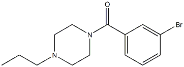 1-(3-bromobenzoyl)-4-propylpiperazine Structural