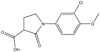 1-(3-chloro-4-methoxyphenyl)-2-oxopyrrolidine-3-carboxylic acid Structural