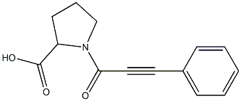 1-(3-phenylprop-2-ynoyl)pyrrolidine-2-carboxylic acid Structural