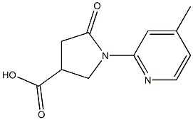 1-(4-methylpyridin-2-yl)-5-oxopyrrolidine-3-carboxylic acid