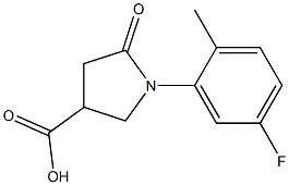 1-(5-fluoro-2-methylphenyl)-5-oxopyrrolidine-3-carboxylic acid Structural