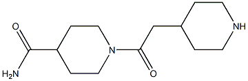 1-(piperidin-4-ylacetyl)piperidine-4-carboxamide Structural