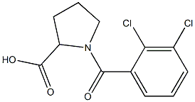 1-[(2,3-dichlorophenyl)carbonyl]pyrrolidine-2-carboxylic acid Structural