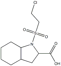 1-[(2-chloroethyl)sulfonyl]octahydro-1H-indole-2-carboxylic acid