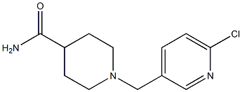 1-[(6-chloropyridin-3-yl)methyl]piperidine-4-carboxamide Structural