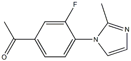 1-[3-fluoro-4-(2-methyl-1H-imidazol-1-yl)phenyl]ethan-1-one