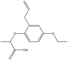 2-(2-allyl-4-ethoxyphenoxy)propanoic acid Structural