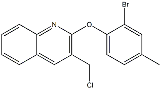 2-(2-bromo-4-methylphenoxy)-3-(chloromethyl)quinoline