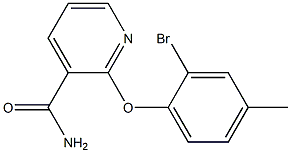 2-(2-bromo-4-methylphenoxy)pyridine-3-carboxamide