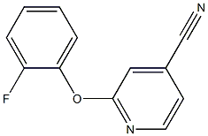 2-(2-fluorophenoxy)isonicotinonitrile Structural