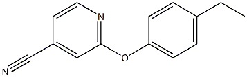 2-(4-ethylphenoxy)isonicotinonitrile Structural