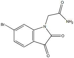 2-(6-bromo-2,3-dioxo-2,3-dihydro-1H-indol-1-yl)acetamide Structural