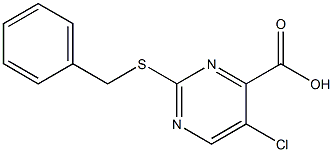 2-(benzylthio)-5-chloropyrimidine-4-carboxylic acid Structural