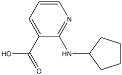 2-(cyclopentylamino)pyridine-3-carboxylic acid Structural