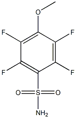 2,3,5,6-tetrafluoro-4-methoxybenzenesulfonamide Structural