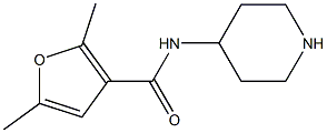 2,5-dimethyl-N-piperidin-4-yl-3-furamide Structural