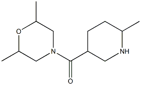 2,6-dimethyl-4-[(6-methylpiperidin-3-yl)carbonyl]morpholine Structural