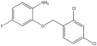 2-[(2,4-dichlorophenyl)methoxy]-4-fluoroaniline Structural