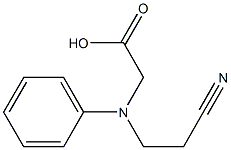 2-[(2-cyanoethyl)(phenyl)amino]acetic acid Structural