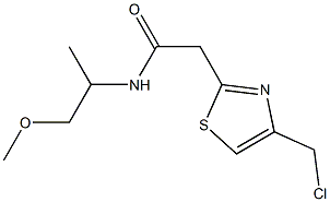 2-[4-(chloromethyl)-1,3-thiazol-2-yl]-N-(2-methoxy-1-methylethyl)acetamide