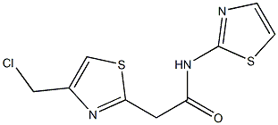 2-[4-(chloromethyl)-1,3-thiazol-2-yl]-N-1,3-thiazol-2-ylacetamide